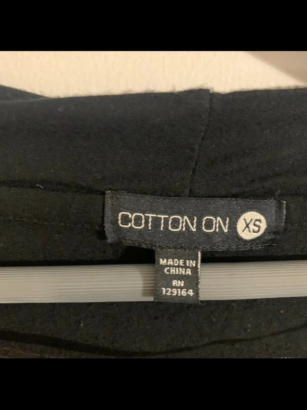 Cotton On Black Open-Front Cardigan size XS